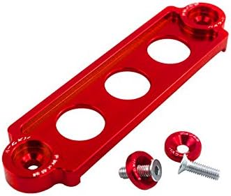 RACING Battery Tie Down For JDM for Civic/CRX 88-00, Integra, S2000 EP-DPJ001D (Red)