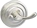 Amazon Basics Traditional Round Bathroom Towel and Robe Hook, Satin Nickel