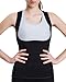 Aliex Womens Slimming Sweat Vest Hot Neoprene Shirt Body Shapers for Weight Loss No Zipper Black
