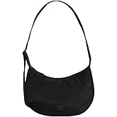 Freshly Picked Zurich Crescent Crossbody Sling Bag, Ebony Black