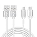 2 Pack 10Ft Extra Long 2.1A Rapid Micro USB Cable Quick Fast Charging for Kindle fire Hd, Hdx, Samsung Galaxy S7 Edge/S6/S5,Note 5/4,LG G4,Motorola Moto E5 G5 Play,PS4 Controller,Android Phone Tablet