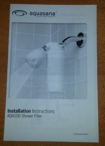 Aquasana AQ4100 Shower Filter instalation instructions