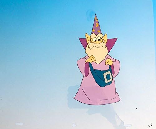 Wall Art by Merlin The Magician Hand Painted Original Animation Art Cel Measures 10.5 Inches X 12.5 Inches,