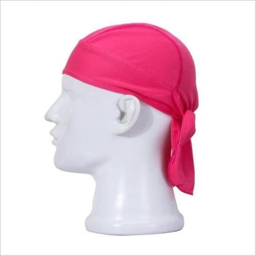 New Fashion Sport Breathable Unisex Head Scarf Bandana Cap Headwrap Bike Cycling Hat Rose Red