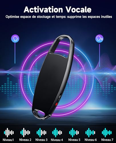 32GB Vandlion Mini HD Voice Recorder with 25 Hours Battery Life, Voice Recorder with Noise Reduction for Conferences Interviews Meetings Classes