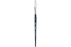 Silver Brush Limited 1903S4 Bristlon Filbert Brush for Acrylic and Oil Paintings, Size 4, Short Handle