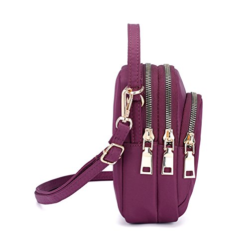 image for Toniker Nylon Multi-Pockets Small Crossbody Bags Cell Phone Purse Smar