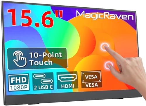 MAGICRVEN 15.6 Inch Portable Touchscreen Monitor