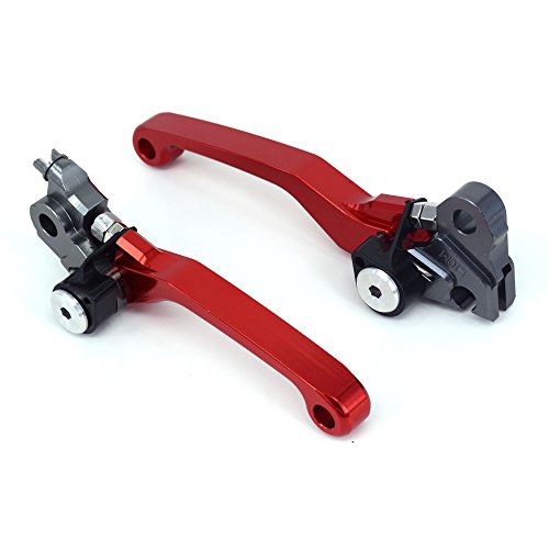image for JFG RACING Billet Pivot Foldable Clutch Brake Lever For Honda CRF250R 