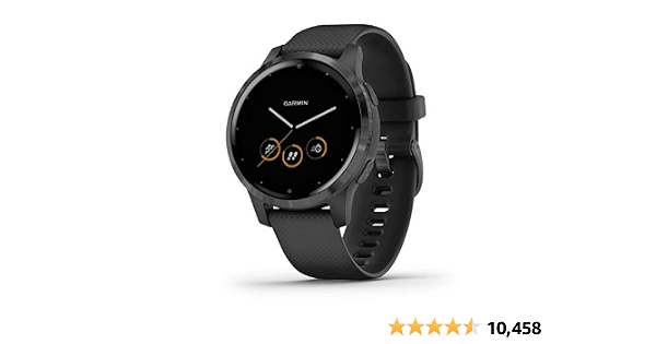 Garmin 010-02172-11 Vivoactive 4S, Smaller-Sized GPS Smartwatch, Features  Music, Body Energy Monitoring, Animated Workouts, Pulse Ox Sensors and  More, Black: Smartwatches: Amazon.com.au