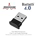 GMYLE Bluetooth 4.0 Broadcom Chip Dongle Adapter, Ultra-Mini USB Transmitter Receiver with LED, Support Windows 10, 8, 7, Plug and Play