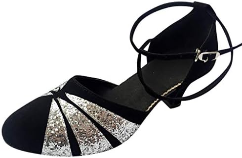 DAYSEVENTH Evening Party Heel Shoes, Women's Rumba Waltz Prom Ballroom Latin Salsa Dance Shoes Square Dance Shoes