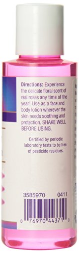 Heritage Store Body Oil, Rosewater and Glycerin, 4 Ounce
