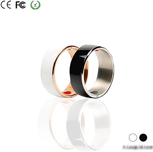COOSO Smart Ring, R3F Newest Magic Smart Ring Universal for All Android Windows NFC Cellphone Mobile Phones.Two Rings,Size 8(one Year Free Warranty)