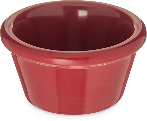 Carlisle 085258 Melamine Smooth Ramekin, 2 oz. Capacity, Roma Red (Case of 72)