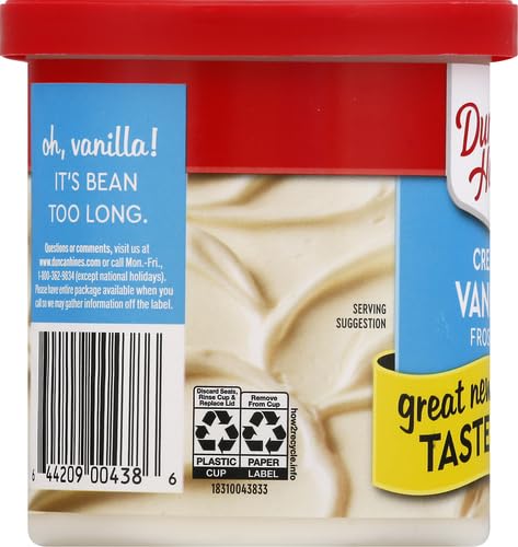 DUNCAN HINES CREAMY VANILLA FLAVORED FROSTING, EASTER BAKING, 16 OZ.