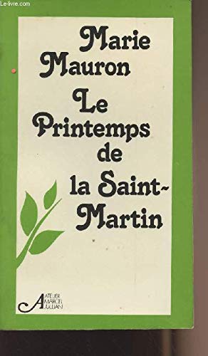 couverture de : Le printemps de la Saint Martin