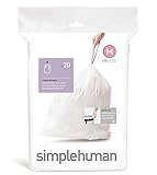 Simplehuman Bin Trash Can Bags Liners New 45l Litres Size M Box Pack of 20