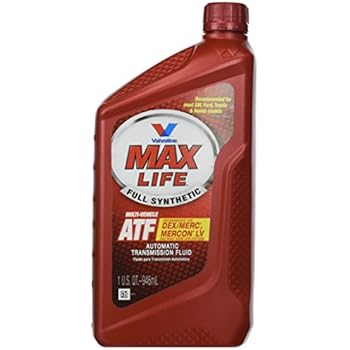 Valvoline VV324 1 Quart MaxLife Full Synthetic Multi-Vehicle Automatic Transmission Fluid, 32 fl. oz