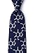 Wild Ties Caffeine Molecule Navy Blue Microfiber Tie