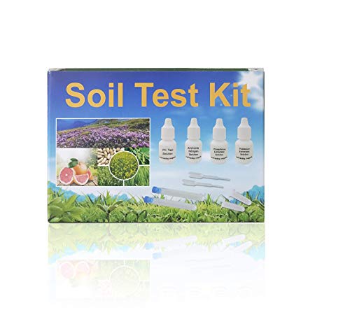Merydi Soil Test Kit for Garden, Farm Filed, Including pH, Ammonia Nitrogen, Phosphorus Extractant, Polassium Testing paramenters