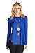 82 Days Women'S Rayon Span Super Comfy Long Sleeves Round Hem Tunic - Solid