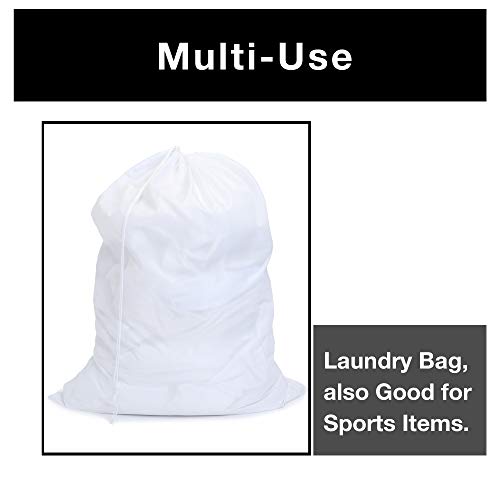 Smart Design Jumbo Laundry Bag with Carry Handle and Push Lock