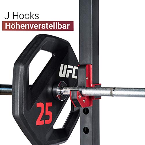 Fuel-Fitness-Half-Cage-HR300-Verstellbarer-Kniebeugestaender-mit-Sicherheitsablagen-Squat-Rack-mit-Langhantelstaender-Kniebeugestaender-mit-Klimmzugstange-bis-272kg-belastbar