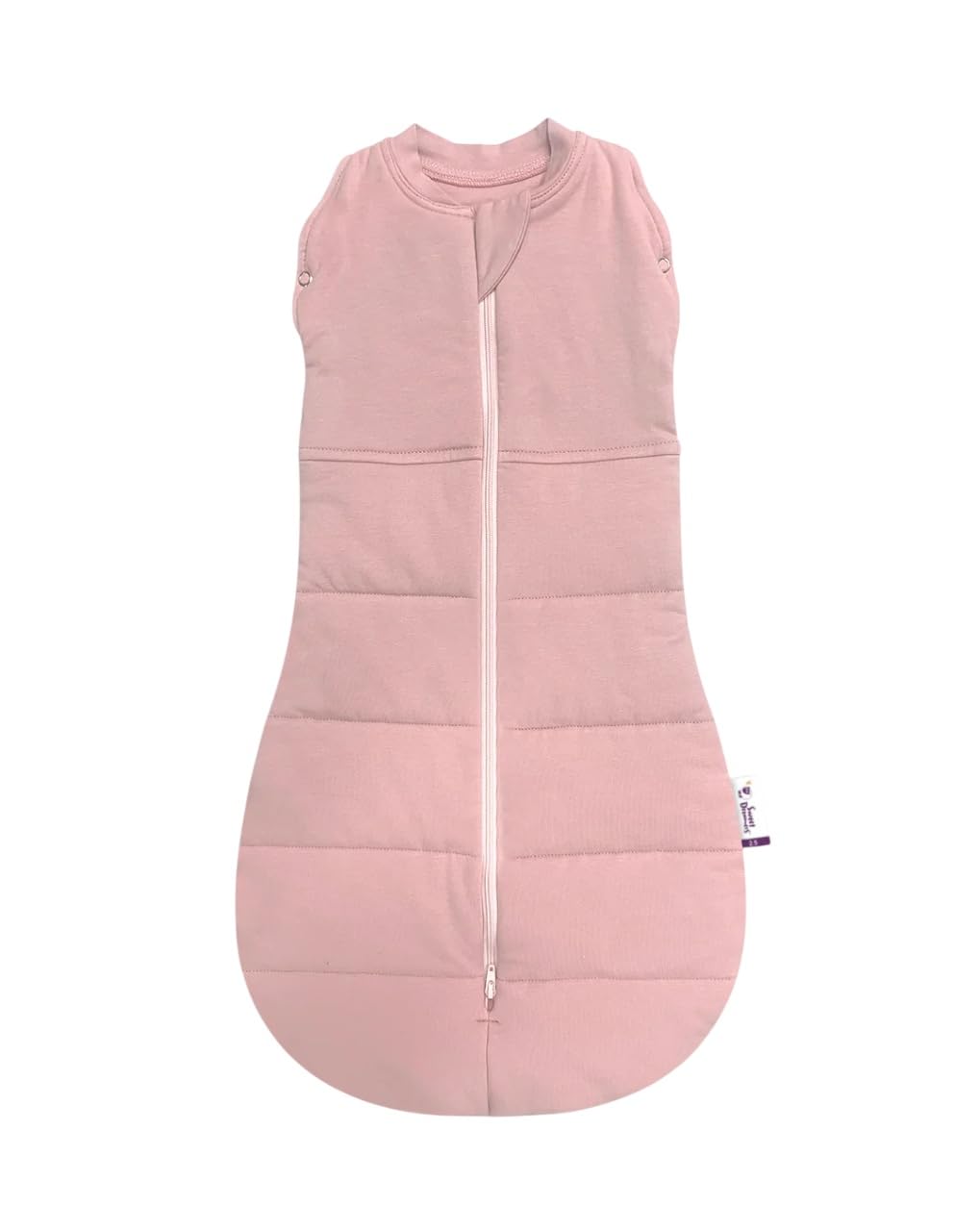 Sweet Dreamers, Baby Sleep Bag | 3-12 months, 2.5 TOG | Soft Organic Cotton Fabric Baby Sleeping Bag | Dusky Pink