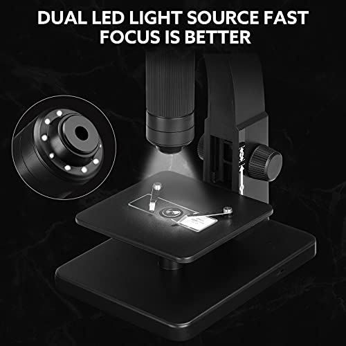 2000X HD Digital Microscope WiFi, USB Biological Microscope with