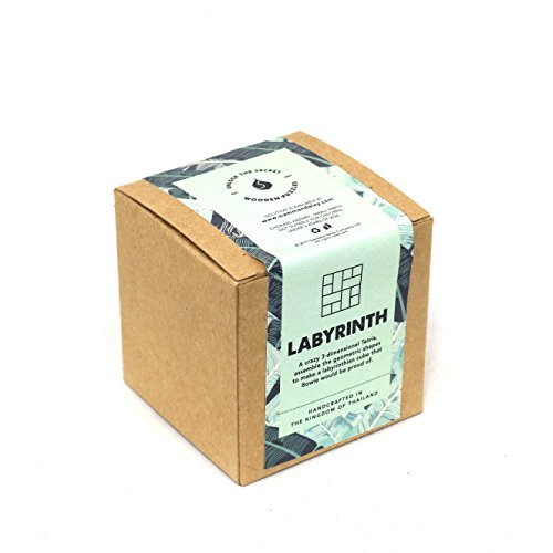 Labyrinth: IQ Building Educational 3D Wood Puzzle & Handmade Traditional Wood Brainteaser for Adults & Improve Creative Thinking from with SM Gift Box(Pictured)