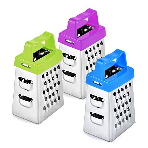 OBR Mini Cheese Grater, 4Sided Box Graters for Kitchen Stainless Steel