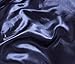 AiMay 3 Piece Satin Duvet Cover Set (1 Duvet Cover + 2 Pillowcases) Rich Silk Luxury 100% Super Soft Microfiber Bedding Collection Reversible Stain-Resistant Wrinkle Free (Queen, Navy Blue)