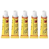 Ioffersuper 5 Pcs Road Mountain Bike Tyre Inner Tube Puncture Repair Cement Rubber Cold Patch Glue