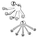 Charisma 2pcs Stainless Steel Hand Scratcher Mens Earrings Cartilage Helix Jewelry 16G Steel