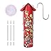Kingsyard Metal Bird Feeders for Outdoors Hanging, 6-Ports Tube Bird Feeder, 14 inch, Durable & Weatherproof, Large Capacity for Attracting Wild Birds (Red)