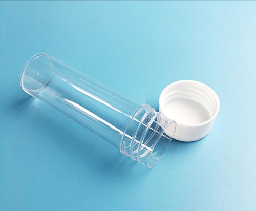 Plastic Empty Shell Sample 12PCS 25ML/0.85oz Empty Reusable Transparent Plastic Sample Bottles ...