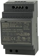 Mean Well HDR-60-24 60W 24V 2.5A Industrial DIN Rail Power Supply Panel Mount view 8