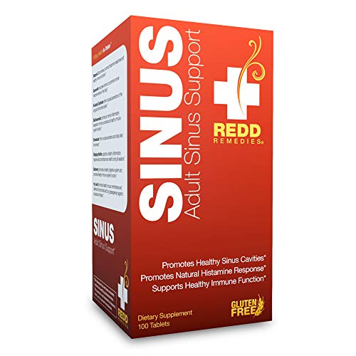 Redd Remedies - Adult Sinus Support, Natural Histamine Support for Sinus and Bronchial Health, 100 Count