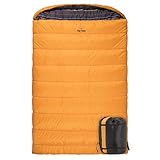TETON Sports Mammoth 0F Queen-Size Double Sleeping Bag; Warm and Comfortable for Family Camping