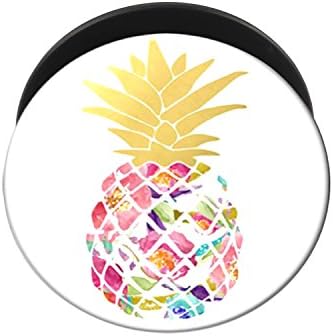 Smart Phone Expanding Stand and Grip - Cell Phone accessories (Galaxy S7, S7 Edge, iPhone SE / 6 / 6+ /6S / 7 /7+) and tablet devices (Amazon Fire, iPad / IPad Mini (Floral Pineapple)