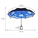 iTrunk Double Layer Reverse Folding Umbrella with C-Shaped Hands Free Handle, UV Protection Windproof Waterproof for Outdoor and Car Use, Blue