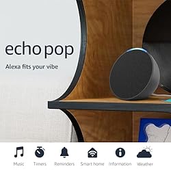 Amazon Echo Pop, Our smallest Alexa speaker, Fits