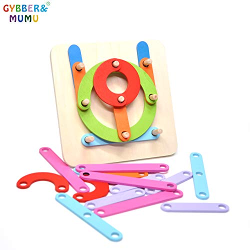 GYBBER&MUMU Wooden Number Letter Sorter Puzzle Educational Toys Preschool Stacking Blocks Toy Gift for Toddlers Kids Age 3+ - Thumbnail 6