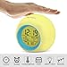OUTWIT Kids Alarm Clock, Wake Up Digital Clock for Kids, 7 Colors Changing Light Bedside Clock for Boys Girls Bedroom, with Indoor Temperature Calendar, Touch Control and Snoozing