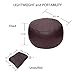 Rotot Unstuffed Pouf, Ottoman, Bean Bag Chair, Foot Stool, Foot Rest, Storage Solution or Wedding (Empty & New) (Puce, Brown)