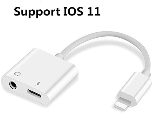 for iphone 7 Adapter IOS 11,SUMDY Lightning to 3.5 mm Headphone Jack Adapter,for iPhone 7 Charge Adapter,for iphone 7 Plus Earphone Jack Adapter