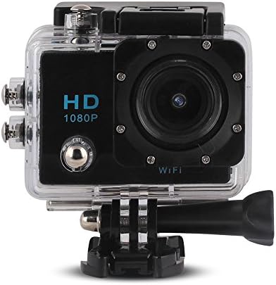 CetNova Action Video Camera, Portable Sports DV Outdoor Camera with Waterproof Case, Full HD Car Recorder Diving/Bicycle/Motorbike Camcorder CAR DVR/ Sports Camera, 30 M Water Resistant (BlackX2)