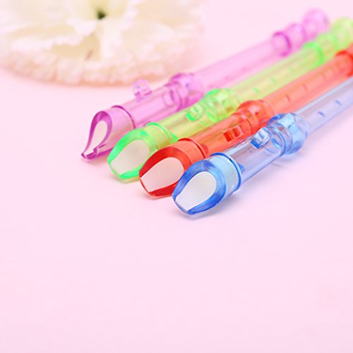 Kofun Plastic Flute, Plastic Musical Instrument Recorder Flute 6 Holes Colorful Children's Toys Gift Ideal Christmas Birthday Music Toy Gift for Kids