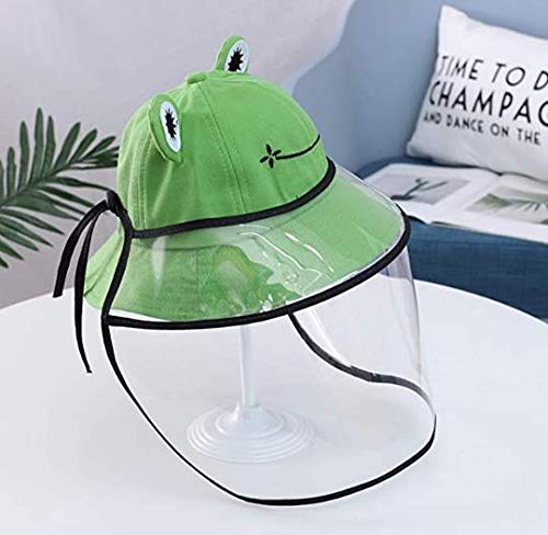 Kids Sun Protective Hat Cute Frog Fisherman Bucket Cap Full